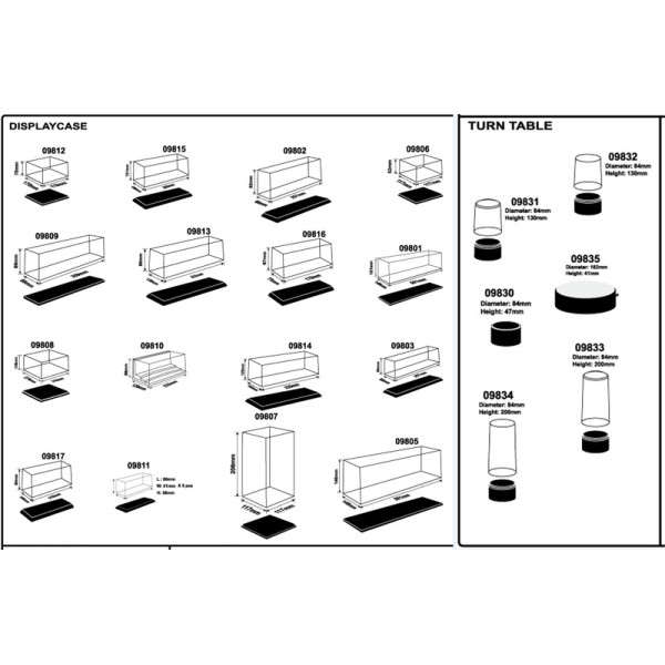 DISPLAY CASE 359mmX89mmX89mm 1/35 Trumpeter 09809 