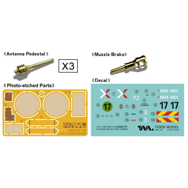 T-40 NEXTER Ctas Turret 1/35 Tiger Model  4665