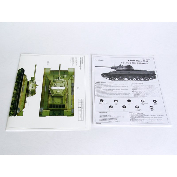 Радянський середній танк T-34/76 Модель 1943р. 1/16 Trumpeter 00903