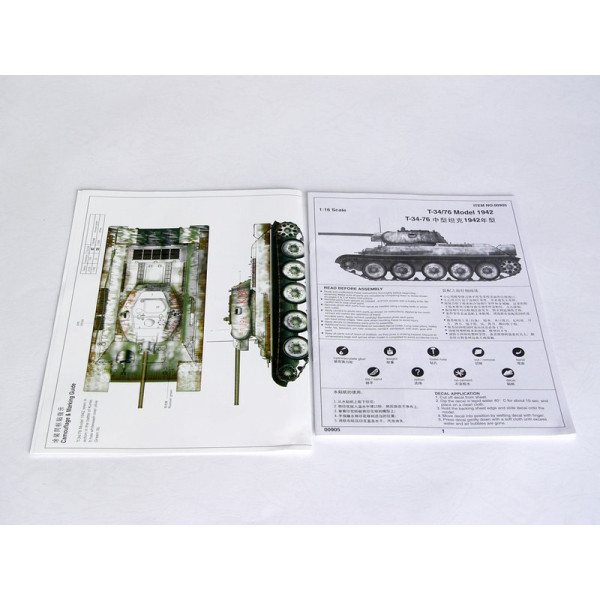 Танк Т-34/76 мод. 1942 г.  1/16 Trumpeter 00905