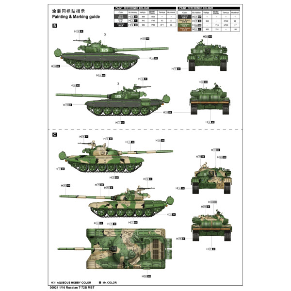 Російський T-72Б БBT 1/16 Trumpeter 00924