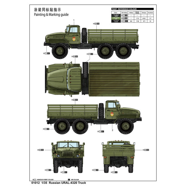 Урал-4320 радянський / російський військова вантажівка 1/35 Trumpeter 01012