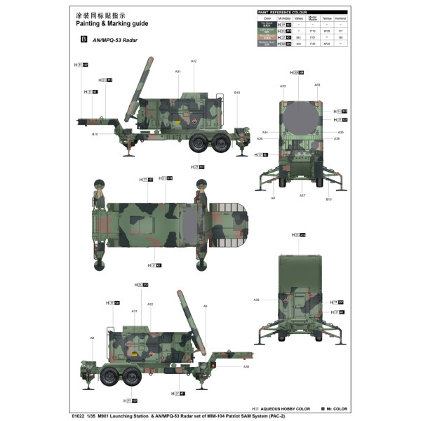  ЗРК «Патріот» пускова установка і радар M901 1/35 Trumpeter 01022