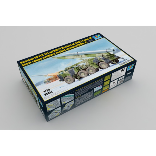 Russian 9P113 TEL w/9M21 Rocket of 9K52 Luna-M Short-range artillery 1/35 Trumpeter 01025