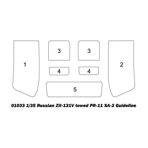 Russian Zil-131V towed PR-11 SA-2 Guideline 1/35 Trumpeter 01033