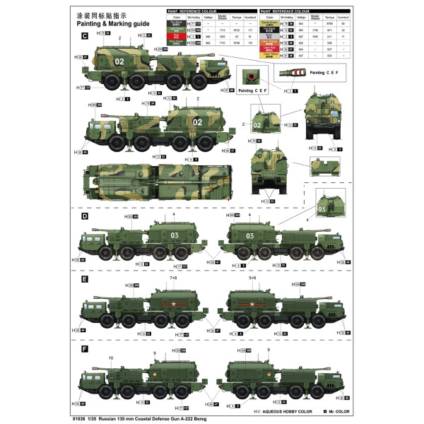 А-222 "БЕРЕГ" Артилерійський комплекс берегової оборони 1/35 Trumpeter 01036