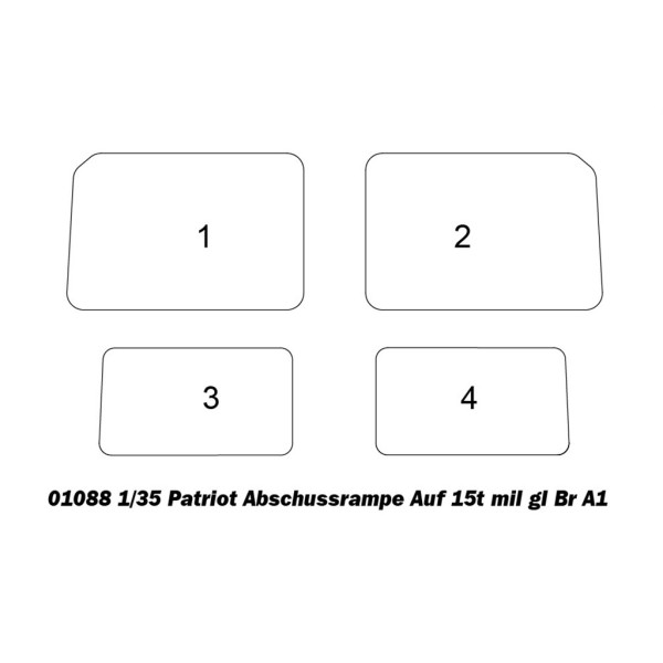 German KAT-1A1 Patriot missile launcher 1/35 Trumpeter 01088