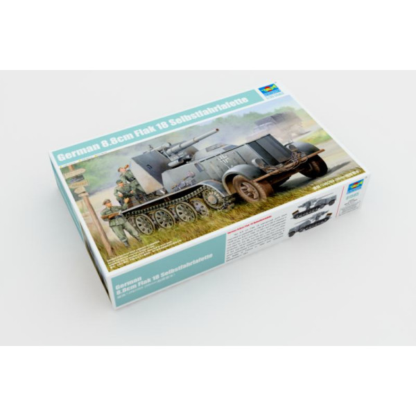 Німецька 8,8-см зенітна артилерійська установка 18 Selbstfahrlafette 1/35 Trumpeter 01585