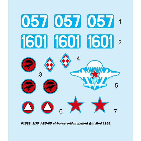 ASU-85 airborne self-propelled gun Mod.1956 1/35 Trumpeter 01588
