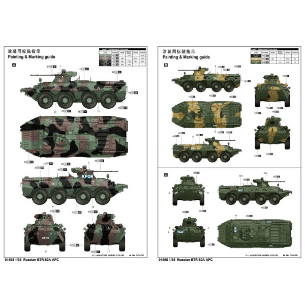 БТР-80А російський колісний бронетранспортер 1/35 Trumpeter 01595