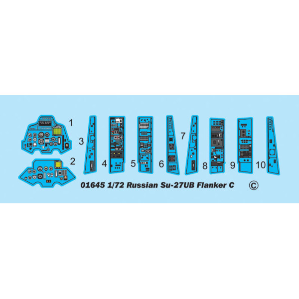 Радянський літак Су-27УБ Flanker C 1/72 Trumpeter 01645