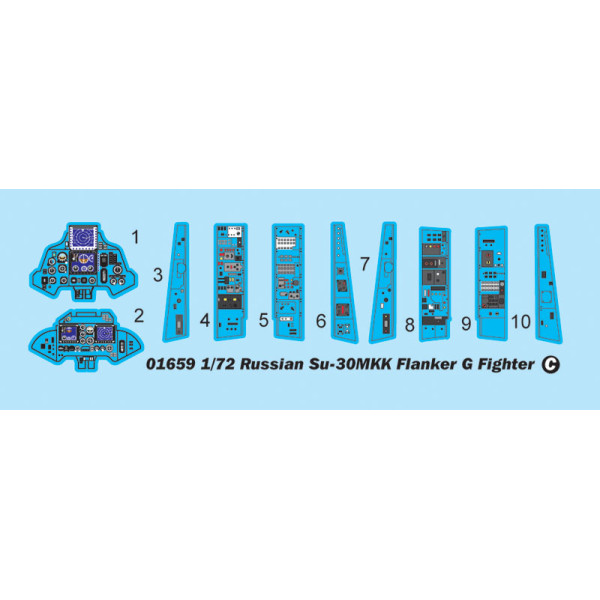Російський винищувач Су-30МКК Flanker G 1/72 Trumpeter 01659