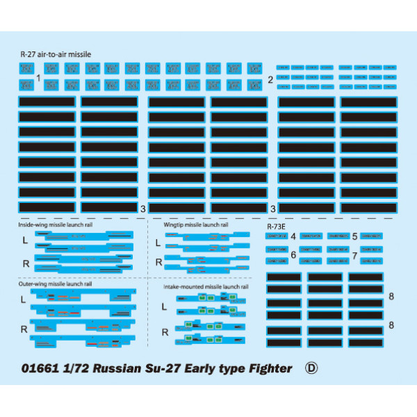  Russian Su-27 Early type Fighter  1/72 Trumpeter 01661