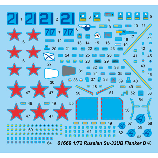 Навчально-бойовий палубний винищувач СУ-33УБ 1/72 Trumpeter 01669