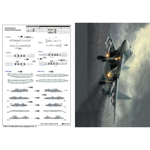 Літак МіГ-29А виріб 9-12 реактивний винищувач 1/72 Trumpeter 01674