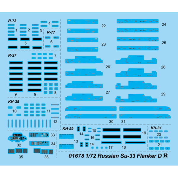 Су-33 Flanker D 1/72 Trumpeter 01678