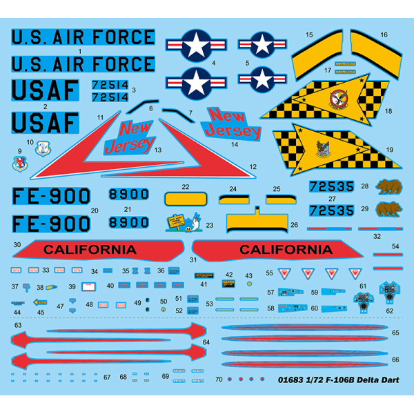 Винищувач-перехоплювач США F-106B Delta Dart 1/72 Trumpeter 01683
