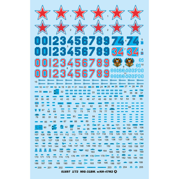Aircraft MiG-31BM. with KH-47M2 1/72 Trumpeter 01697
