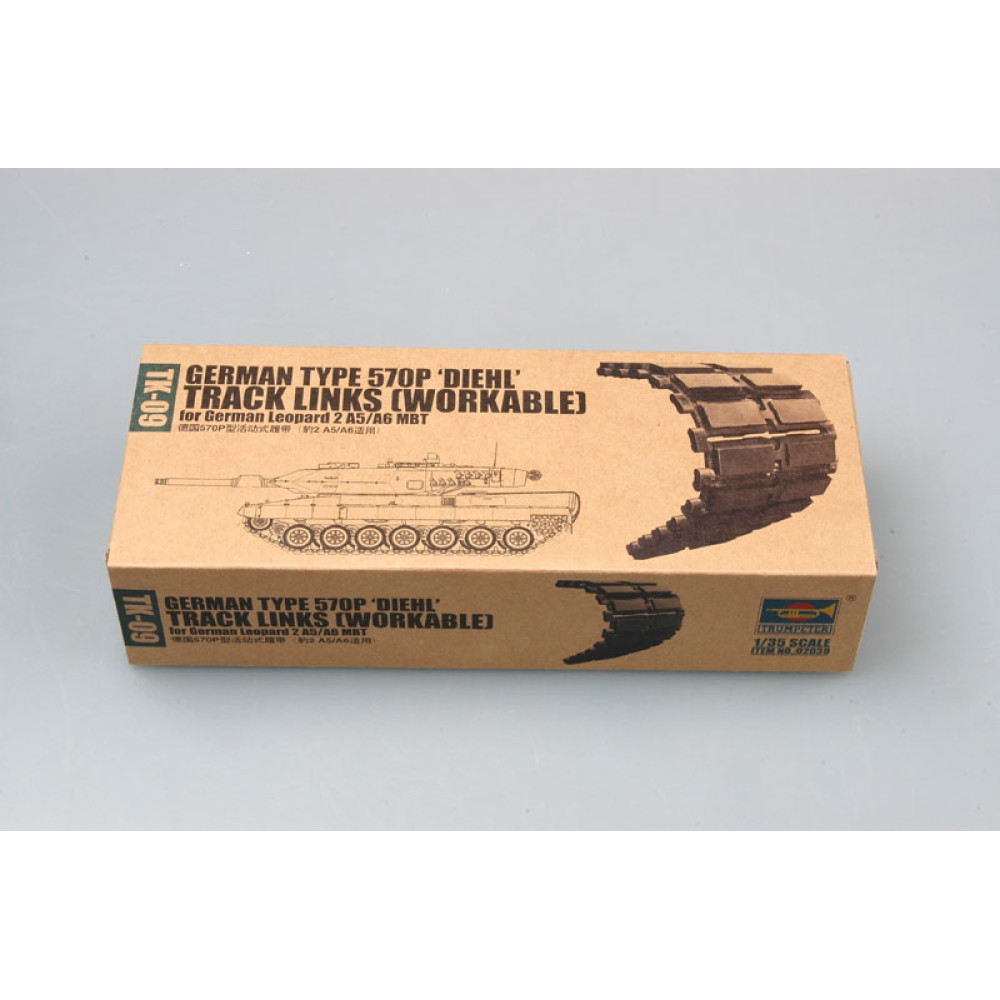 Tracks (working) type 570P (applies to Leopard 2 A5/A6) 1/35 Trumpeter 02039