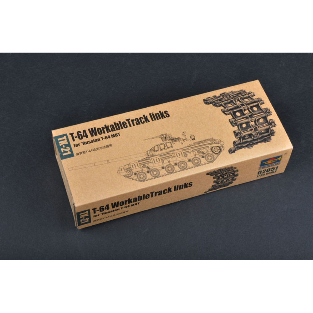 T-64 WorkableTrack links 1/35 Trumpeter 02051