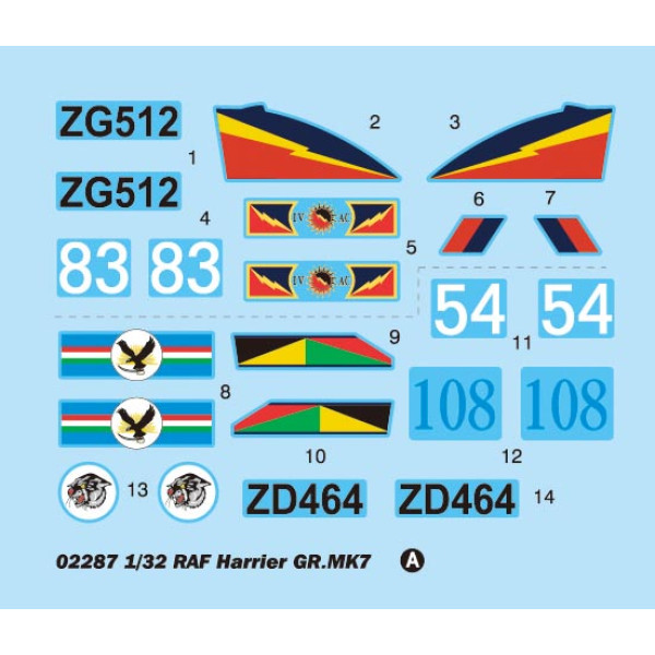 Збірна модель - BAe Harrier GR.7 (RAF service) 1/32  Trumpeter 02287 