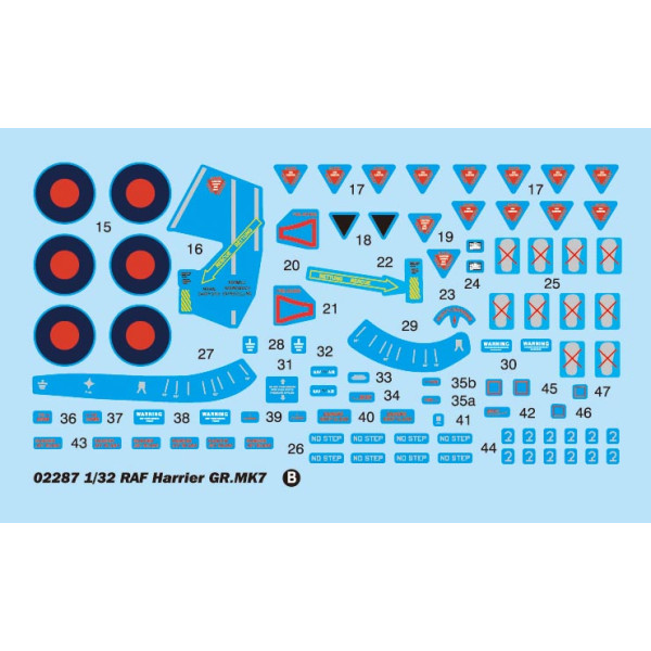 Збірна модель - BAe Harrier GR.7 (RAF service) 1/32  Trumpeter 02287 