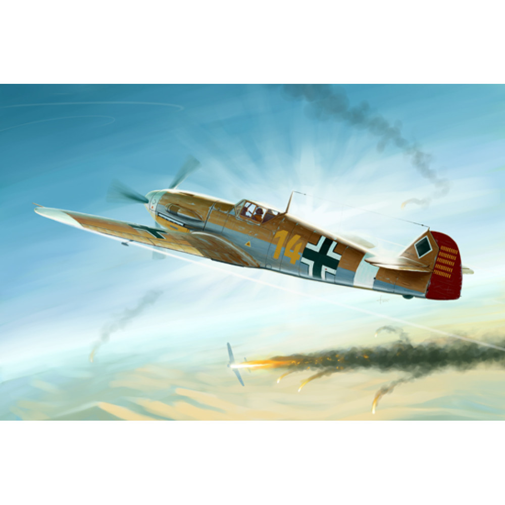 Messerschmitt Bf 109F-4/Trop 1/32 Trumpeter 02293
