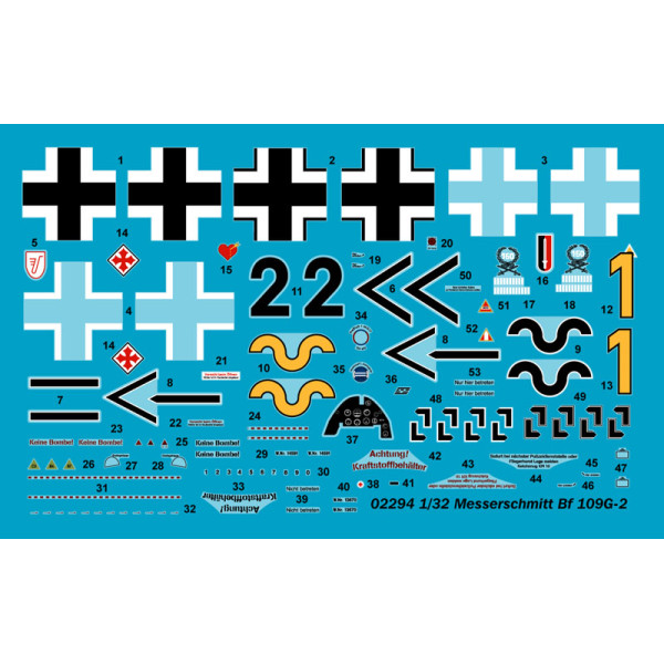 BF109G-2 - Німецький винищувач   1/32 Trumpeter 02294
