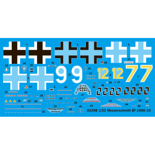 BF109G-10 - Німецький винищувач   1/32 Trumpeter 02298