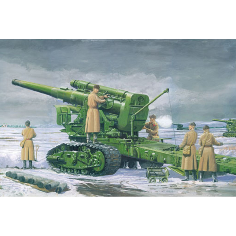 Soviet heavy howitzer 203 mm B-4 model 1931 1/35 Trumpeter 02307