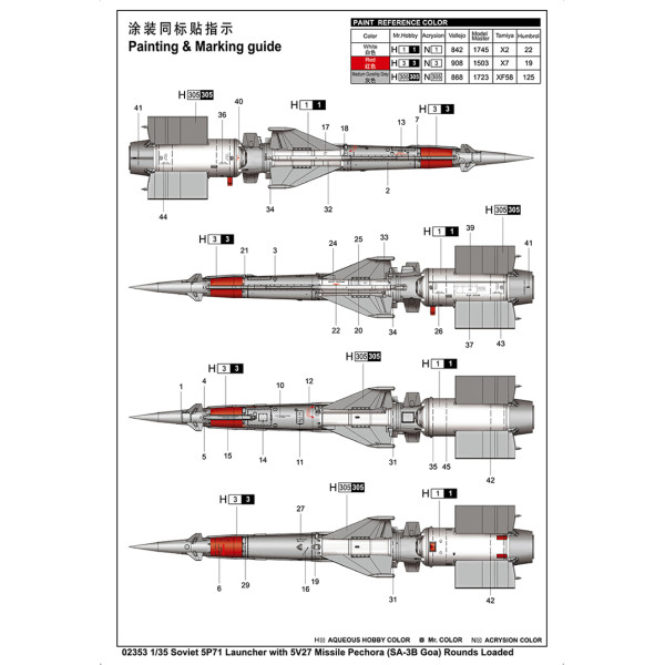 Радянська ЗРК СА-3Б "Печора" 1/35 Trumpeter 02353