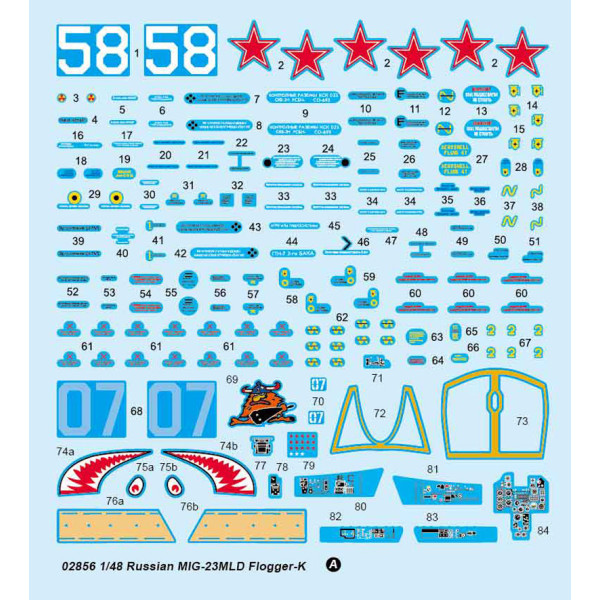  Russian MIG-23MLD Flogger-K 1/48 Trumpeter 02856