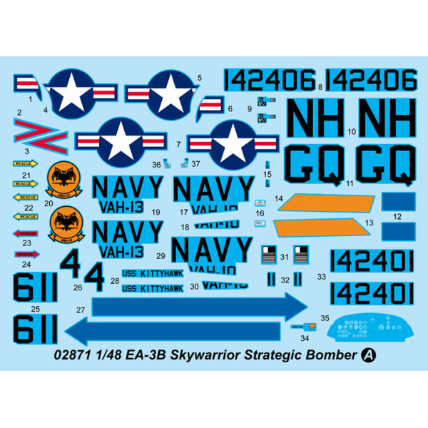 EA-3B Skywarrior стратегічний бомбардувальник 1/48 Trumpeter 02871