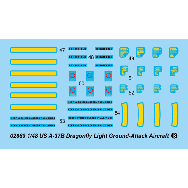 A-37B Dragonfly Light Ground-Attack Aircraft 1/48 Trumpeter  02889