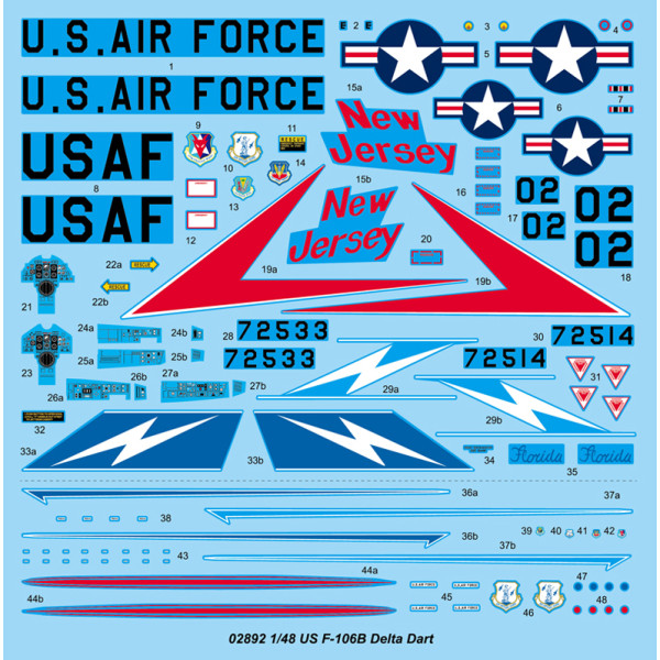 Американський літак F-106B Delta Dart 1/48 Trumpeter 02892