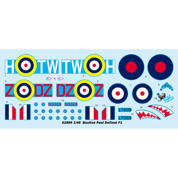 Британський перехоплювач Boulton Paul Defiant F1 1/48 Trumpeter 02899