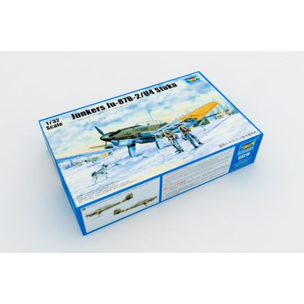 Літак Junkers Ju-87B-2 / U4 Stuka німецький пікіруючий бомбардувальник 1/32 Trumpeter 03215