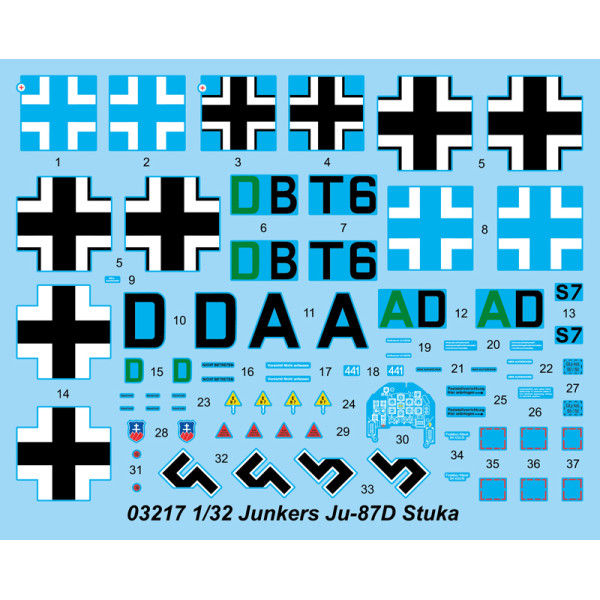 Ju-87D German Dive Bomber 1/32 Trumpeter 03217
