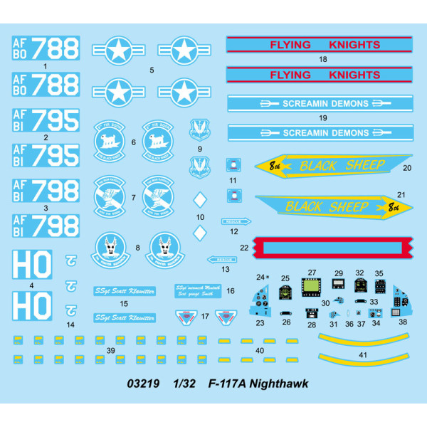 F-117A Nighthawk літак-невидимка 1/32 Trumpeter 03219