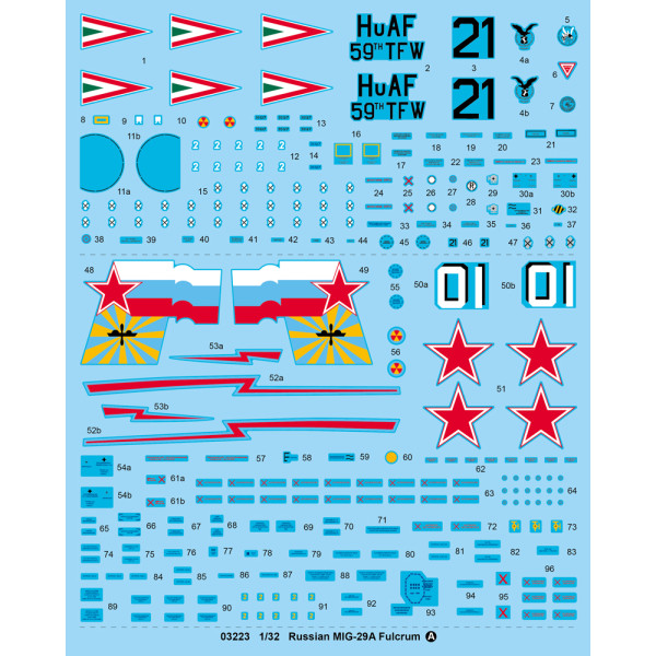 Літак МіГ-29А реактивний винищувач 1/32 Trumpeter 03223