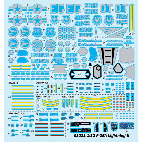  F-35A Lightning II - American Fighter 1/32 Trumpeter 03231