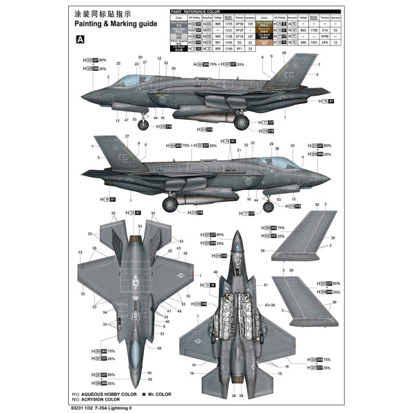  F-35A Lightning II - American Fighter 1/32 Trumpeter 03231