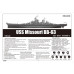 USS Missouri BB-63 "Big Mo" Battleship 1/200 Trumpeter  03705