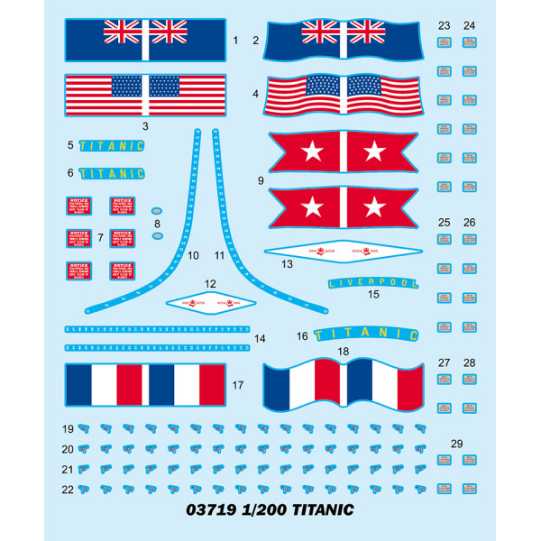 "Titanic" (with LED light) 1/200 Trumpeter 03719