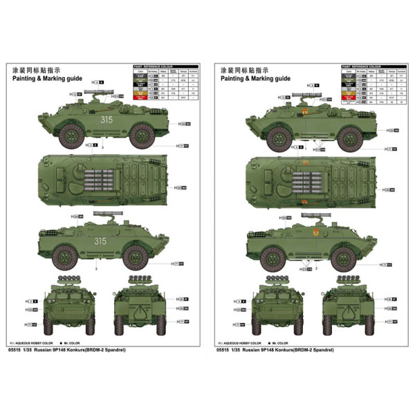 Радянський СПРК 9П148 Конкурс (BRDM-2 SPANDREL) 1/35 Trumpeter 05515