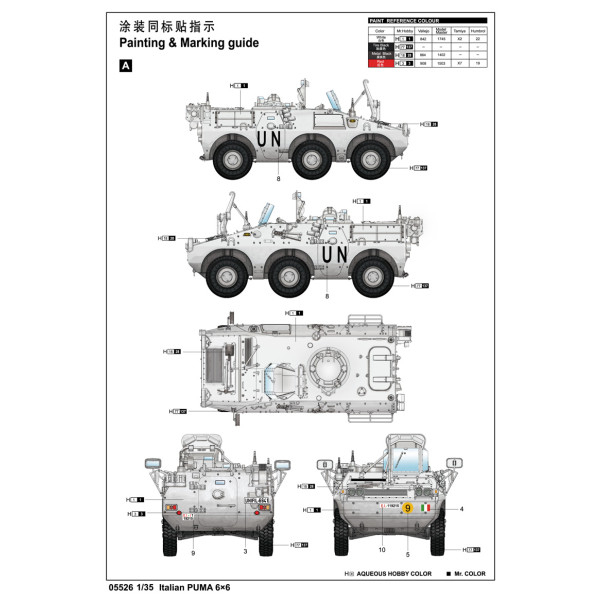 Італійська PUMA 6X6 Wheeled AFV 1/35 Trumpeter 05526
