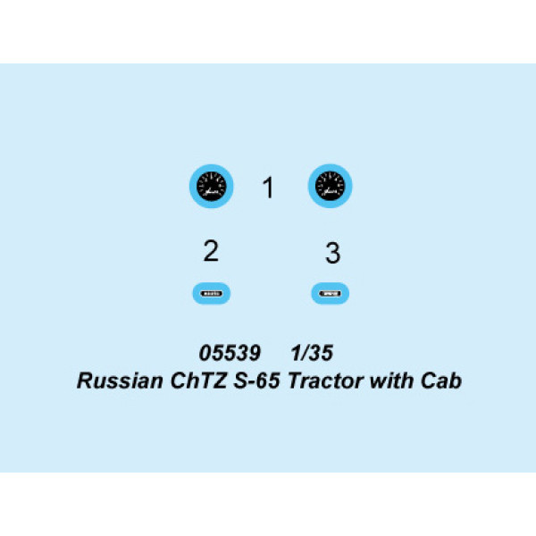 Радянський трактор з кабіною CHTZ S-65 1/35 Trumpeter 05539