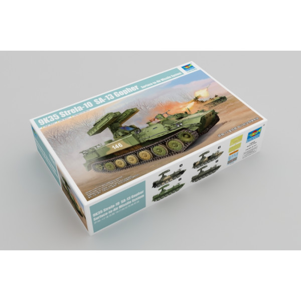 9K35 Strela-10 SA-13 Gopher Surface-to-Air Missile System  1/35 Trumpeter  05554