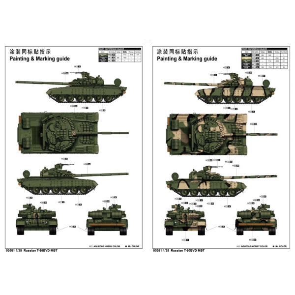 Т-80БВД основний бойовий танк 1/35 Trumpeter 05581
