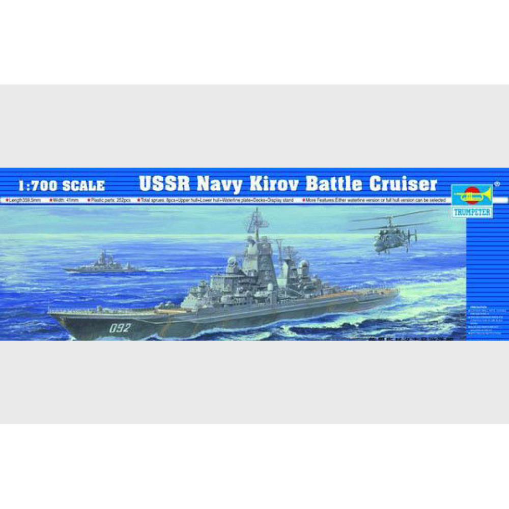 USSR Navy Kirov Battle Cruiser 1/700 Trumpeter 05707